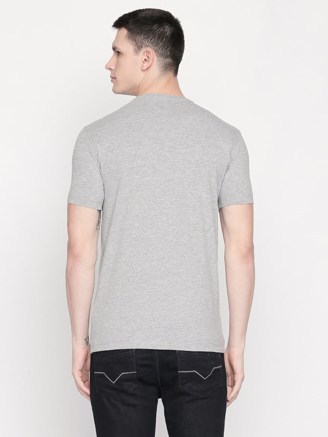 Solid Round Neck T-shirt