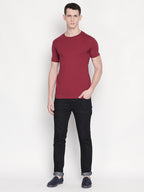 Solid Round Neck T-shirt