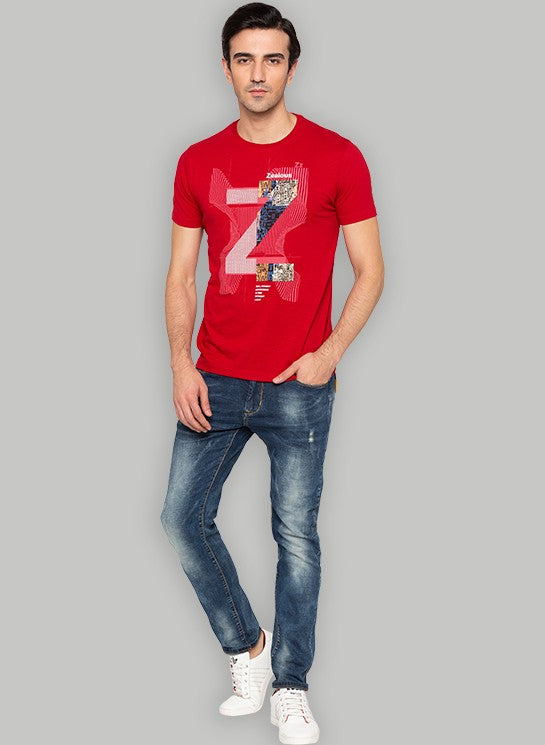 Chest Print T-Shirt