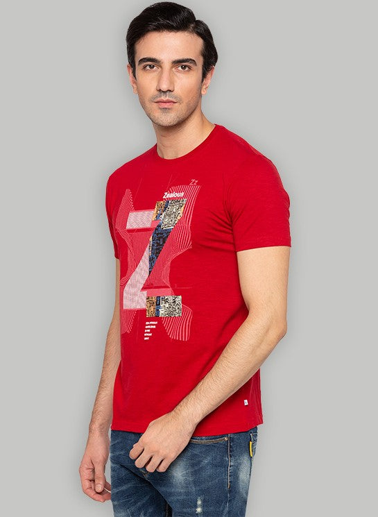 Chest Print T-Shirt