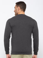 Chest Print Round Neck T-shirt