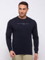 Status Quo |Chest Print Regular Fit Round Neck T-shirt - 3XL, 4XL, 5XL
