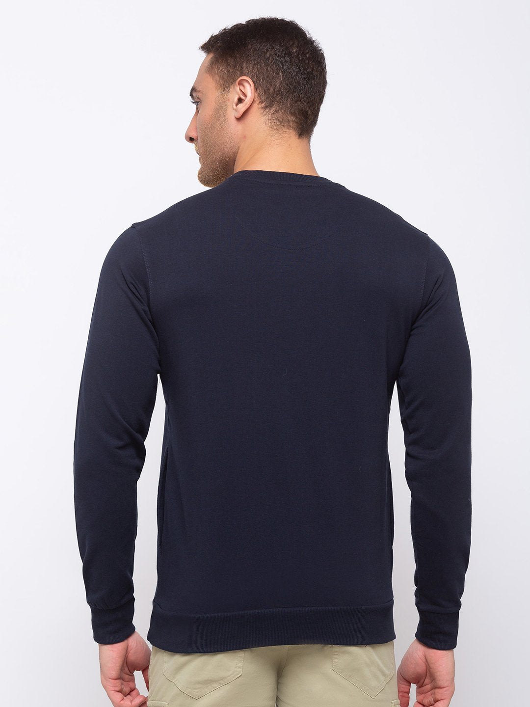 Chest Print Regular Fit Round Neck T-shirt