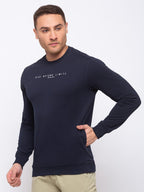 Chest Print Regular Fit Round Neck T-shirt