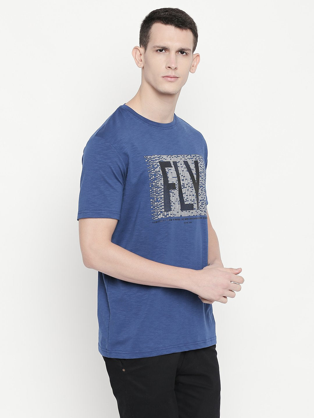 Printed  Round Neck  T-Shirt