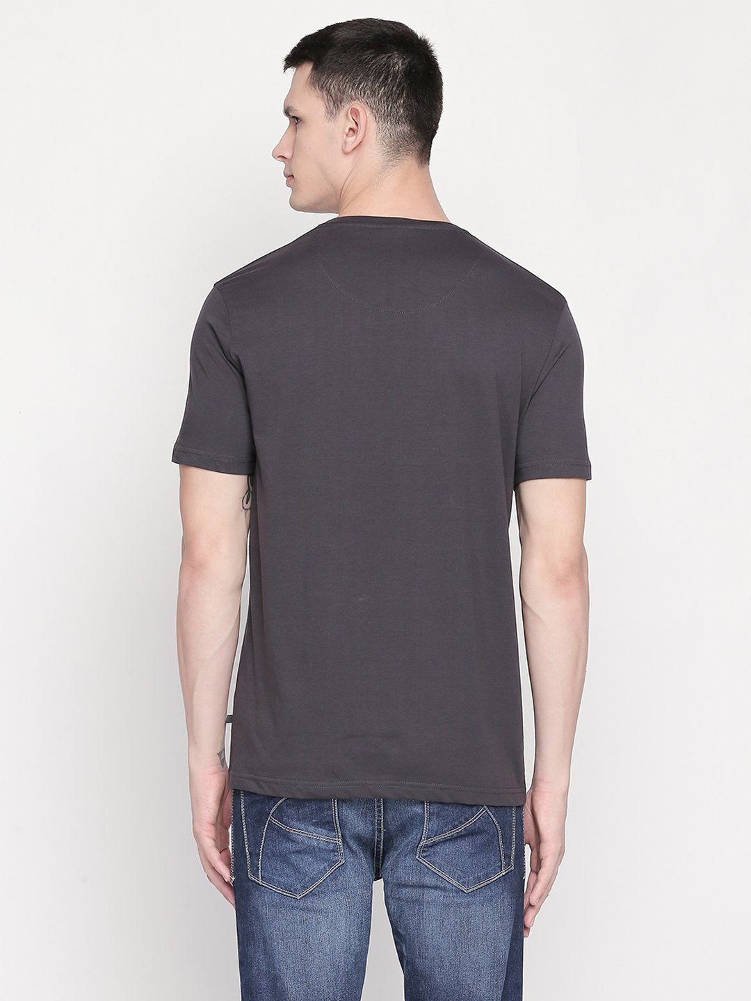 Printed  Round Neck  T-Shirt