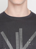 Printed  Round Neck  T-Shirt
