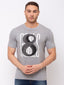 Status Quo |Chest Print Round Neck T-shirt with HD Print - M, L, XL, XXL