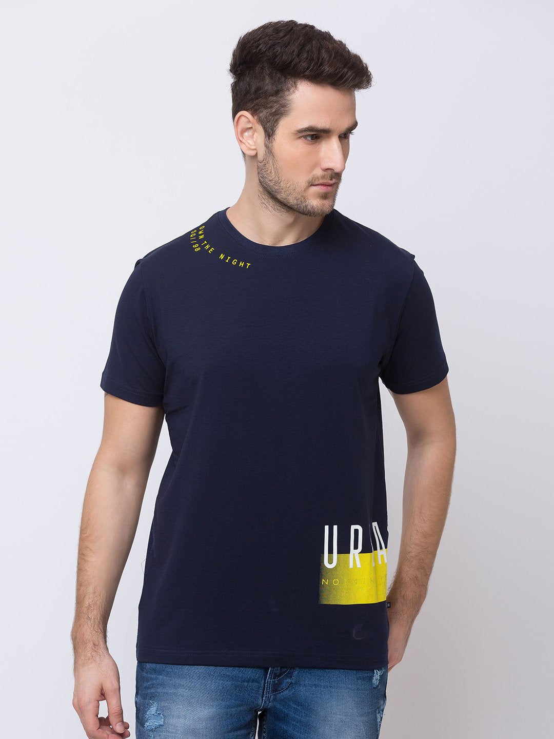 Status Quo |Navy Round Neck T-Shirt - M, L, XL, XXL