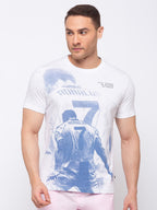Status Quo |Printed Regular Fit Round Neck T-shirt - 3XL, 4XL, 5XL