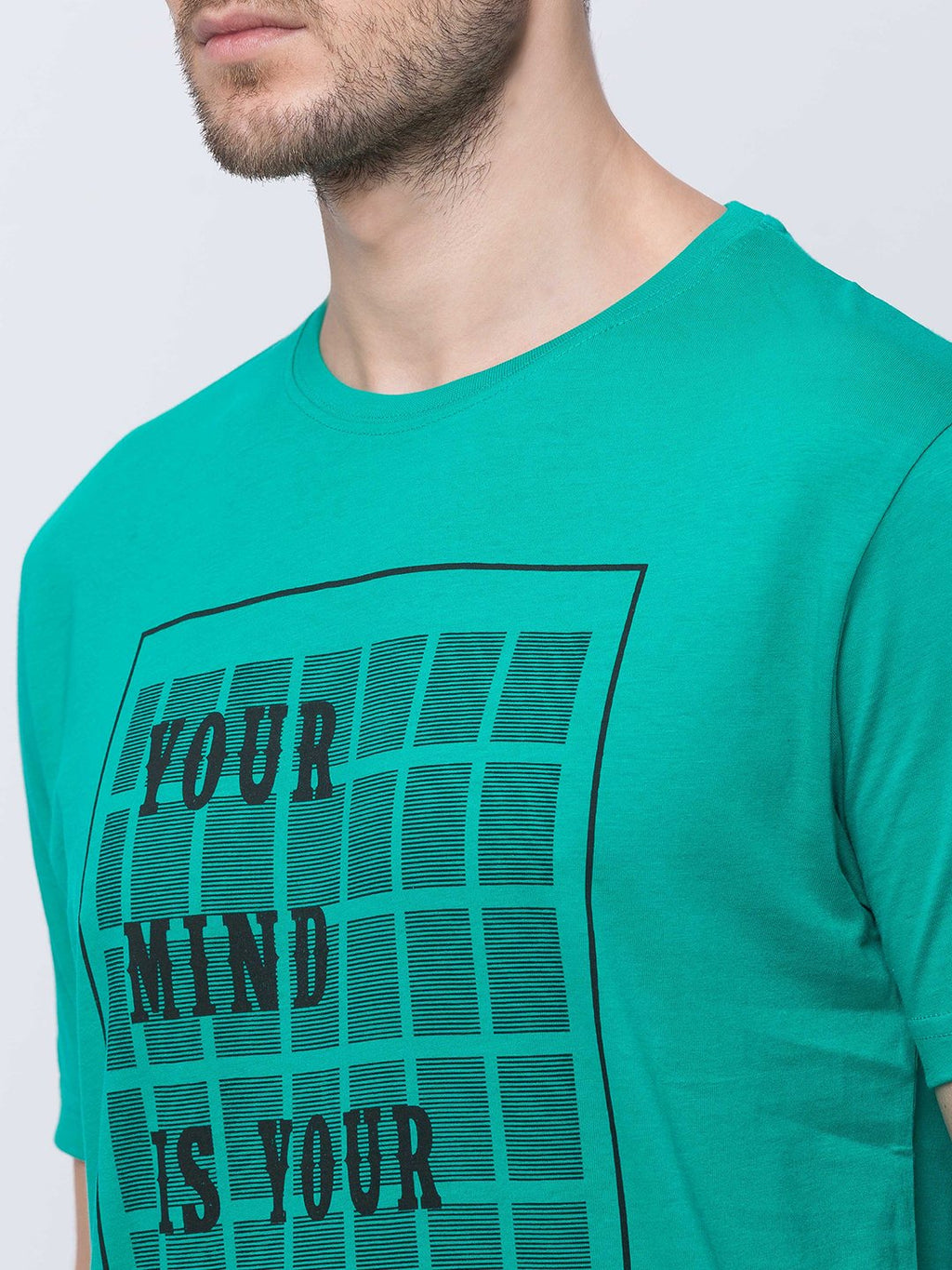 Printed Half Sleeves Round Neck T-Shirt