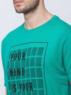 Printed Half Sleeves Round Neck T-Shirt