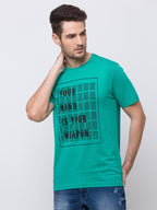 Printed Half Sleeves Round Neck T-Shirt