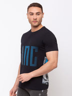 Placement Print Round Neck T-shirt