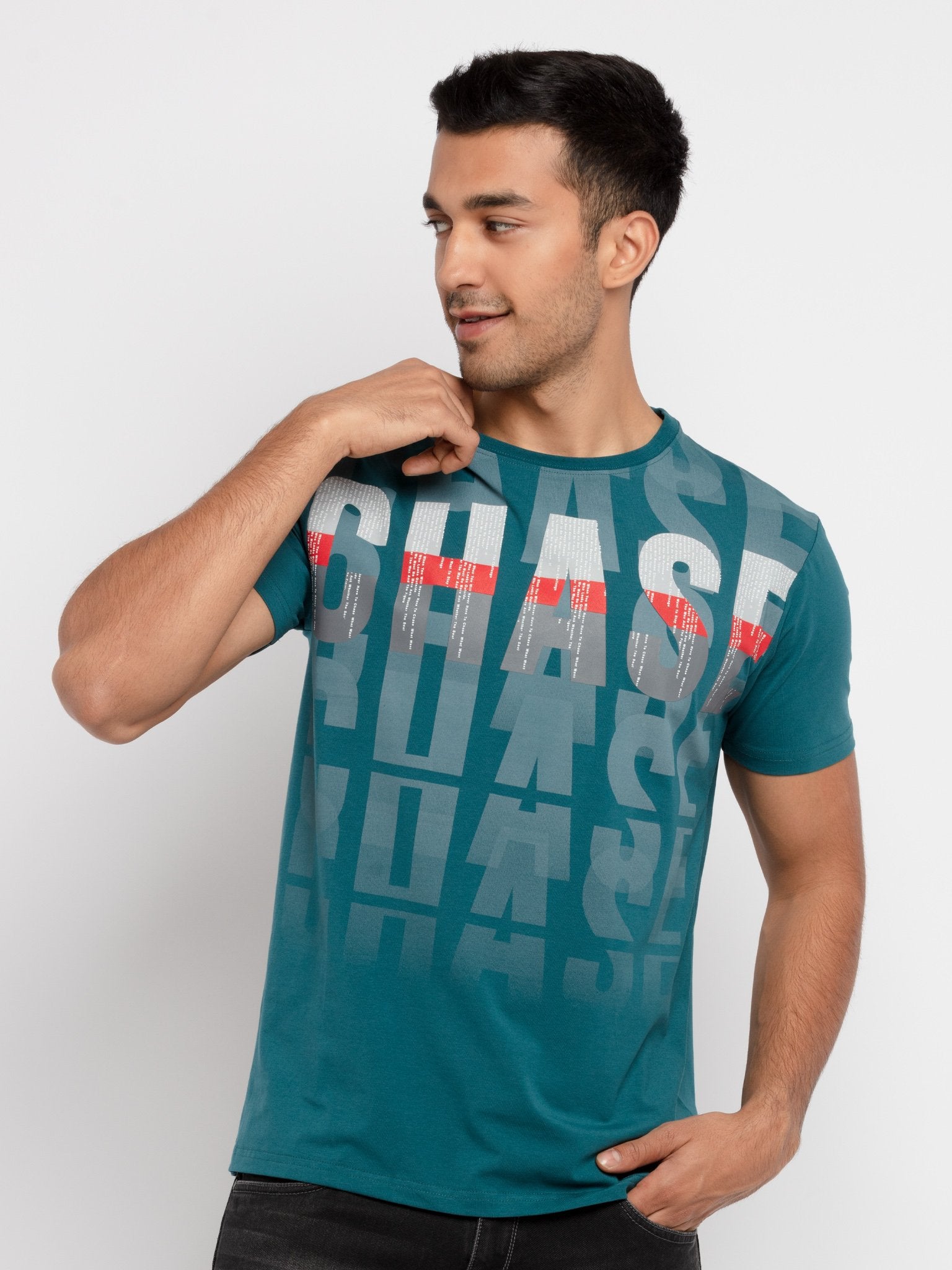 Status Quo |DK.TEAL Round Neck T-Shirt - M, L, XL, XXL