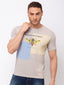 Status Quo |Chest Print Round Neck T-shirt with HD Print - M, L, XL, XXL