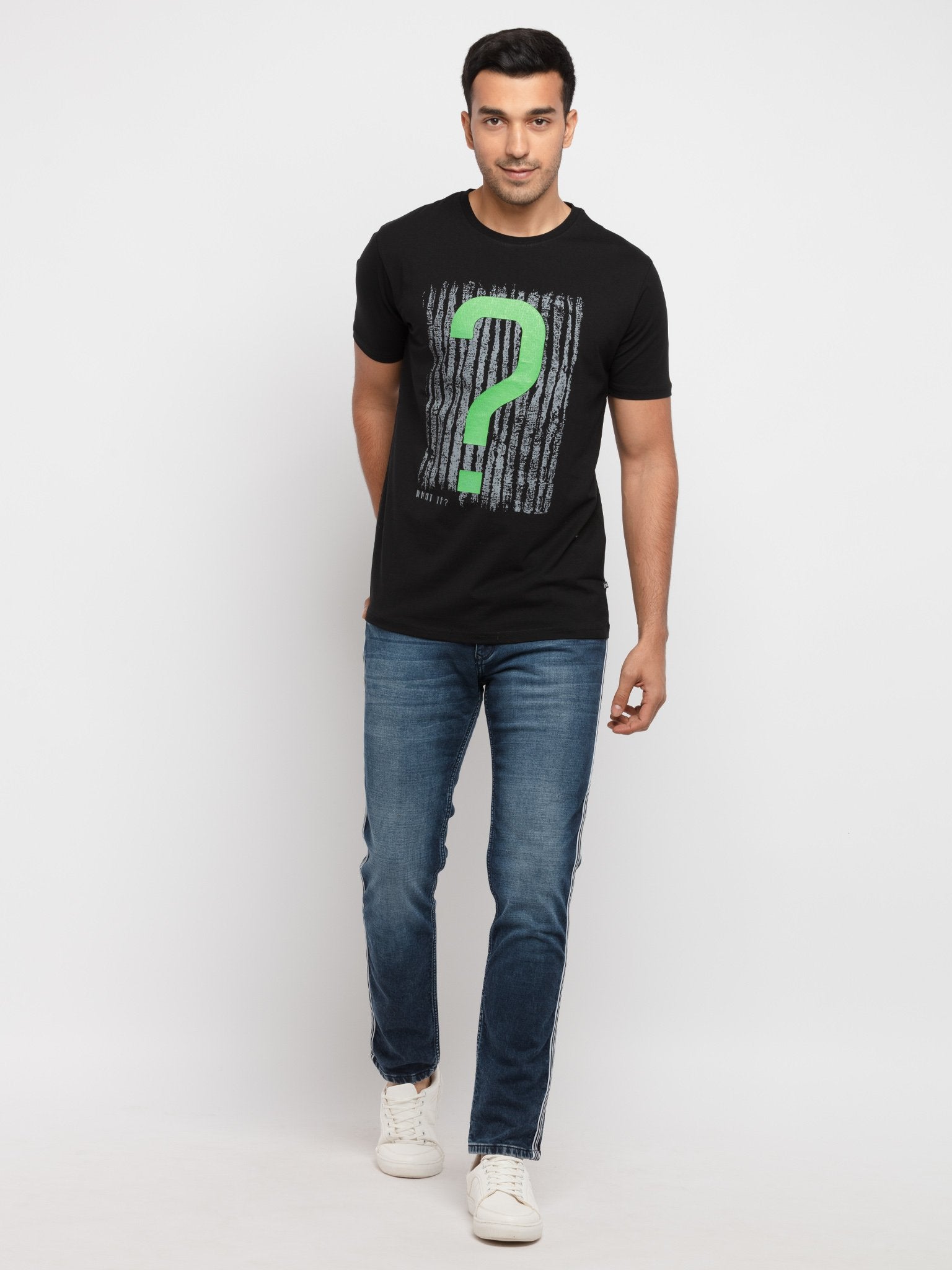 Mens Printed Round Neck T-Shirt