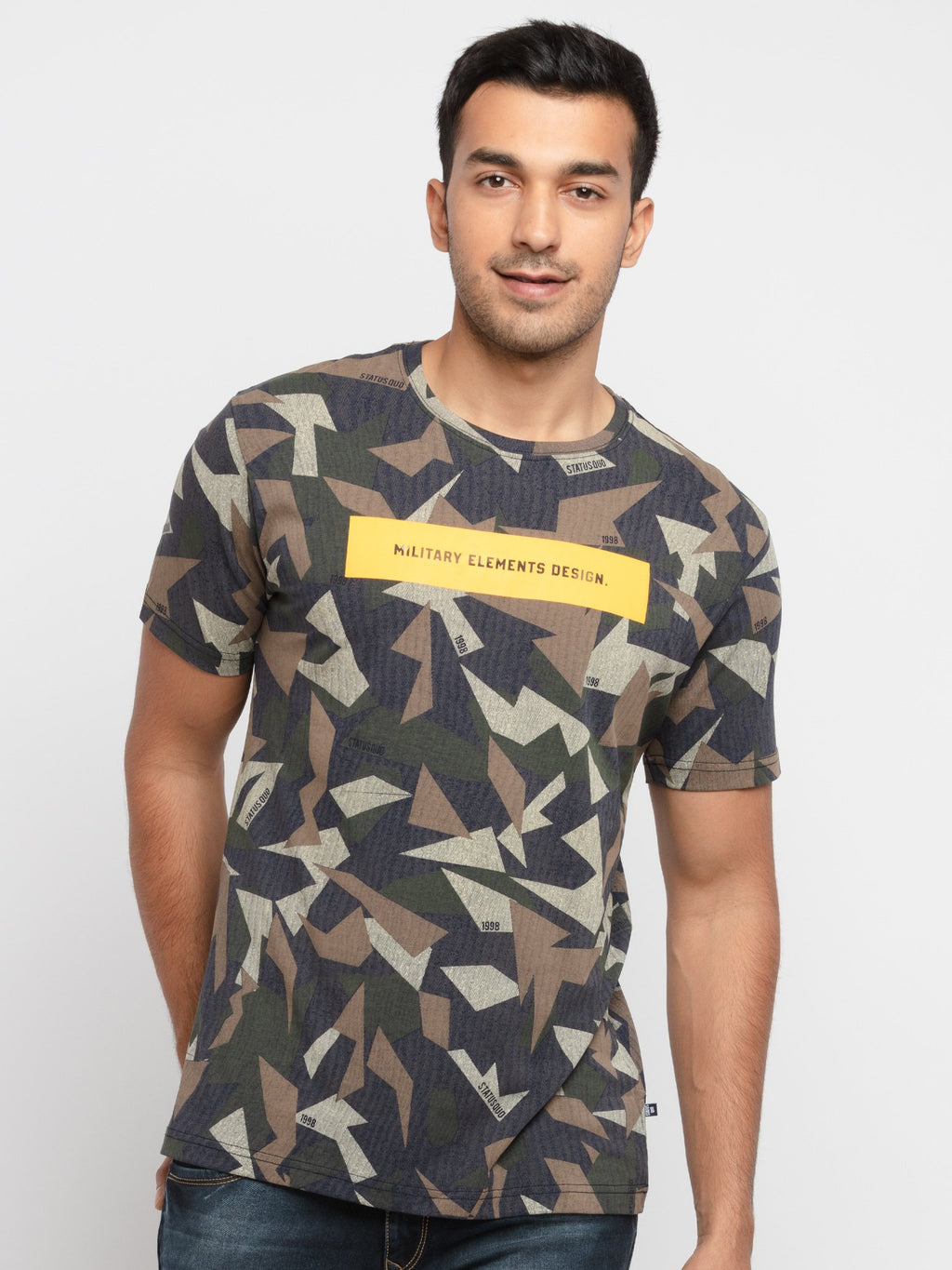 Status Quo |NAVY Round Neck T-Shirt - M, L, XL, XXL