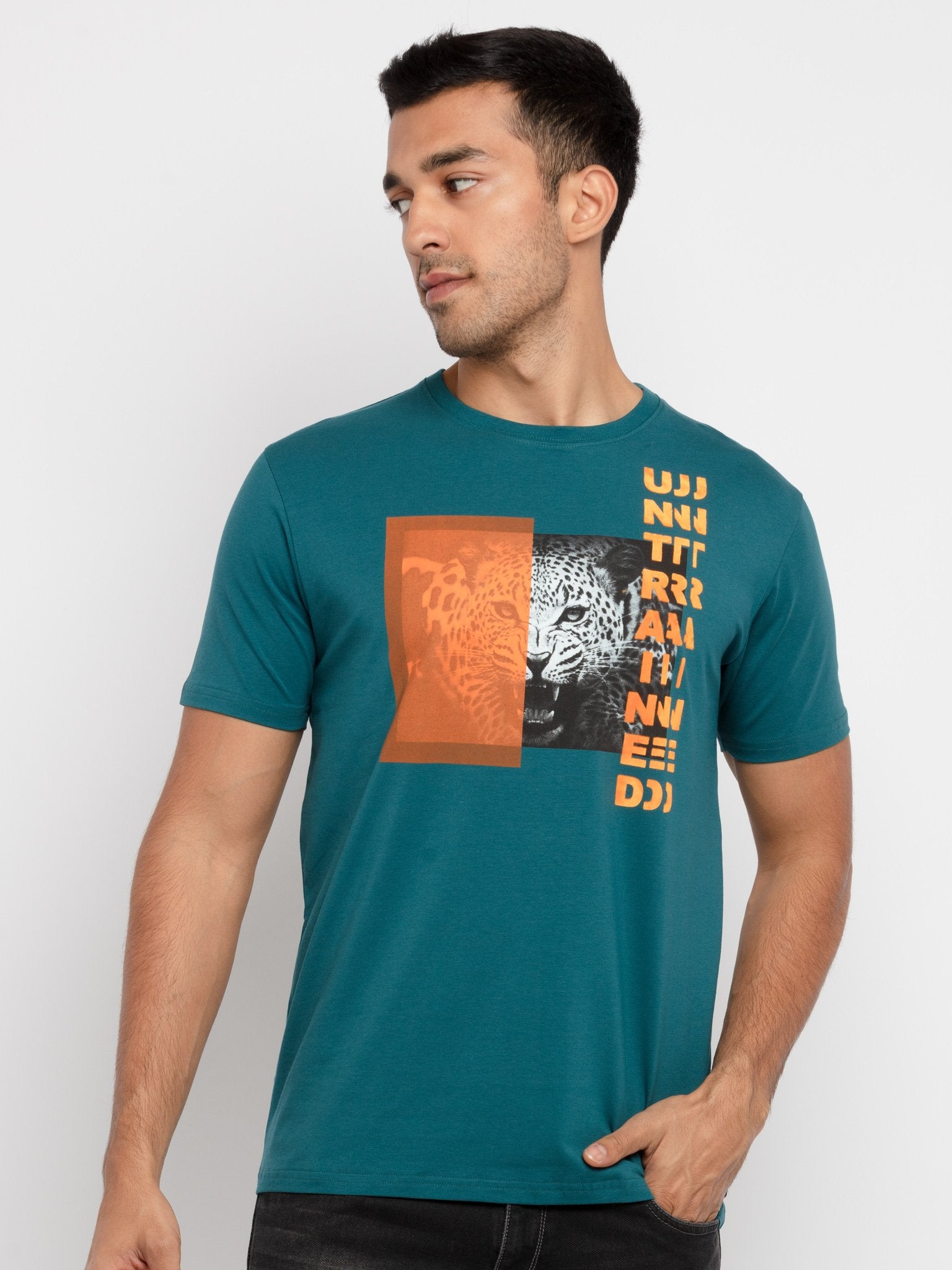 Status Quo |DK.TEAL Round Neck T-Shirt - M, L, XL, XXL