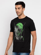 Mens Printed Round Neck T-Shirt