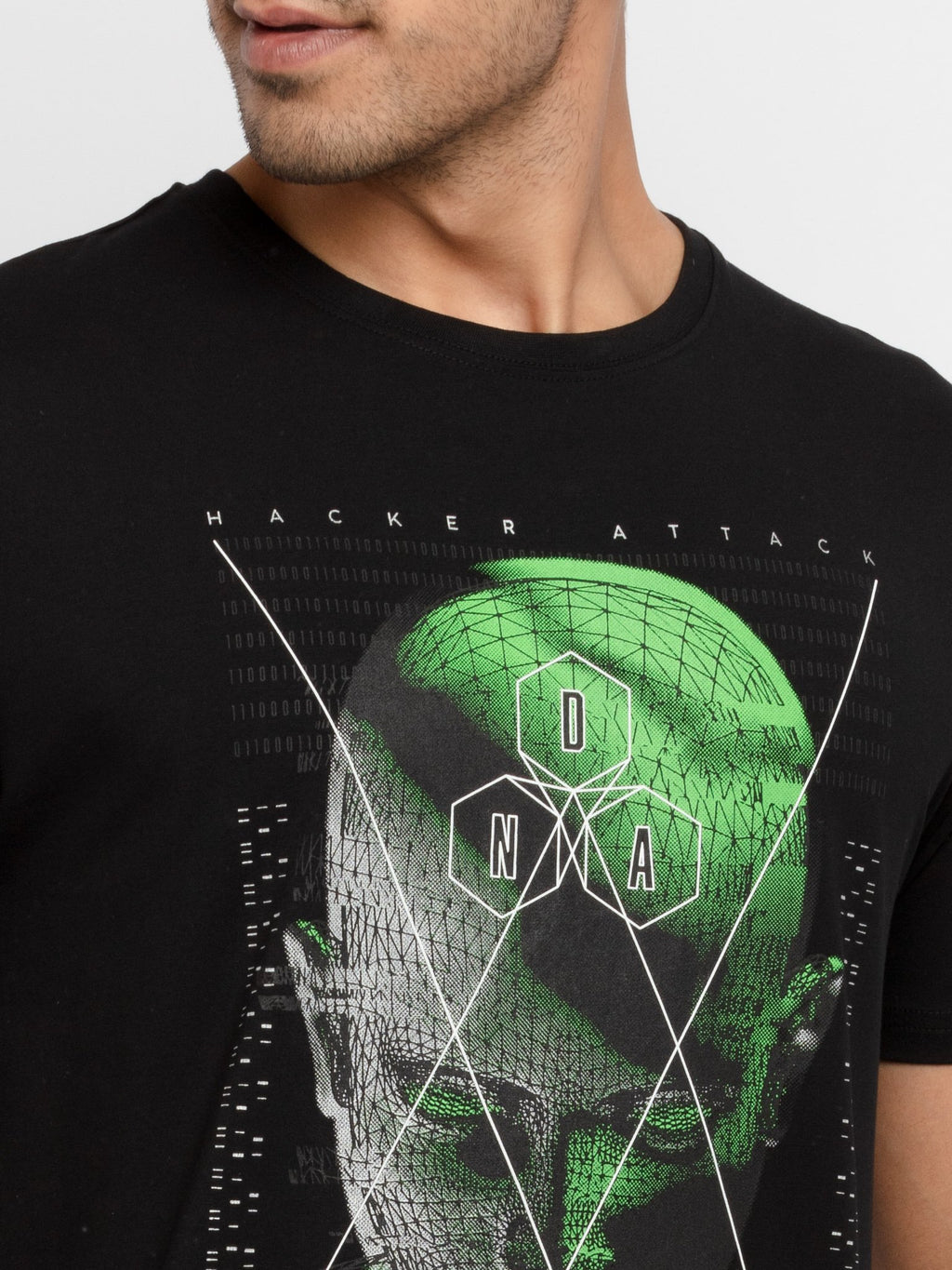 Mens Printed Round Neck T-Shirt