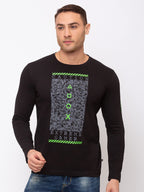 Status Quo |Chest Print Round Neck T-shirt with HD Print - 3XL, 4XL, 5XL