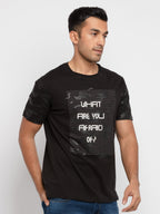 Mens Printed Cameo Round Neck T-Shirt