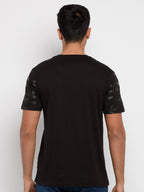 Mens Printed Cameo Round Neck T-Shirt