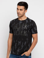 Mens Printed Round Neck T-Shirt