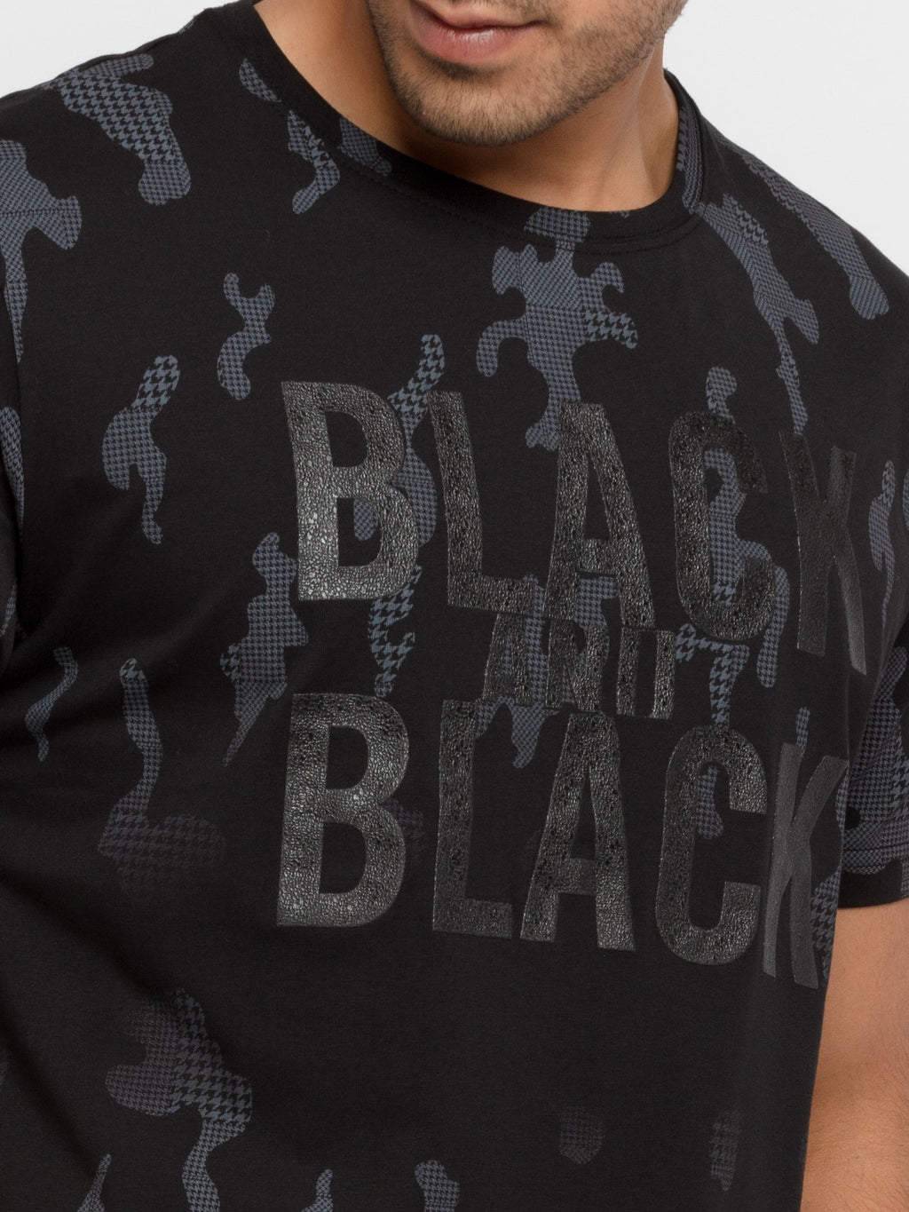 Mens Printed Round Neck T-Shirt