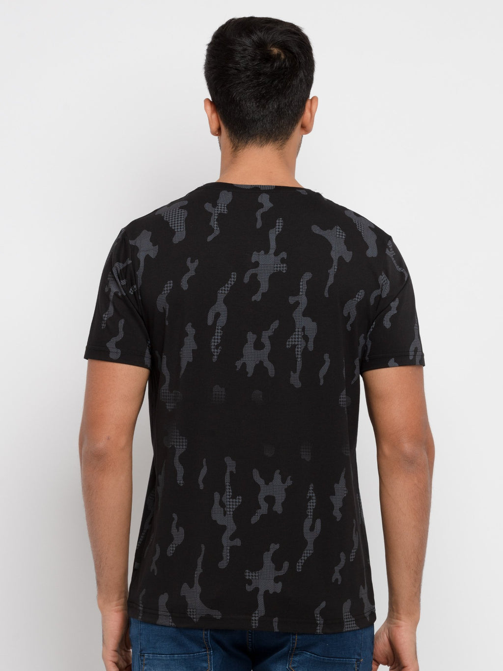 Mens Printed Round Neck T-Shirt