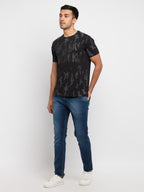 Mens Printed Round Neck T-Shirt
