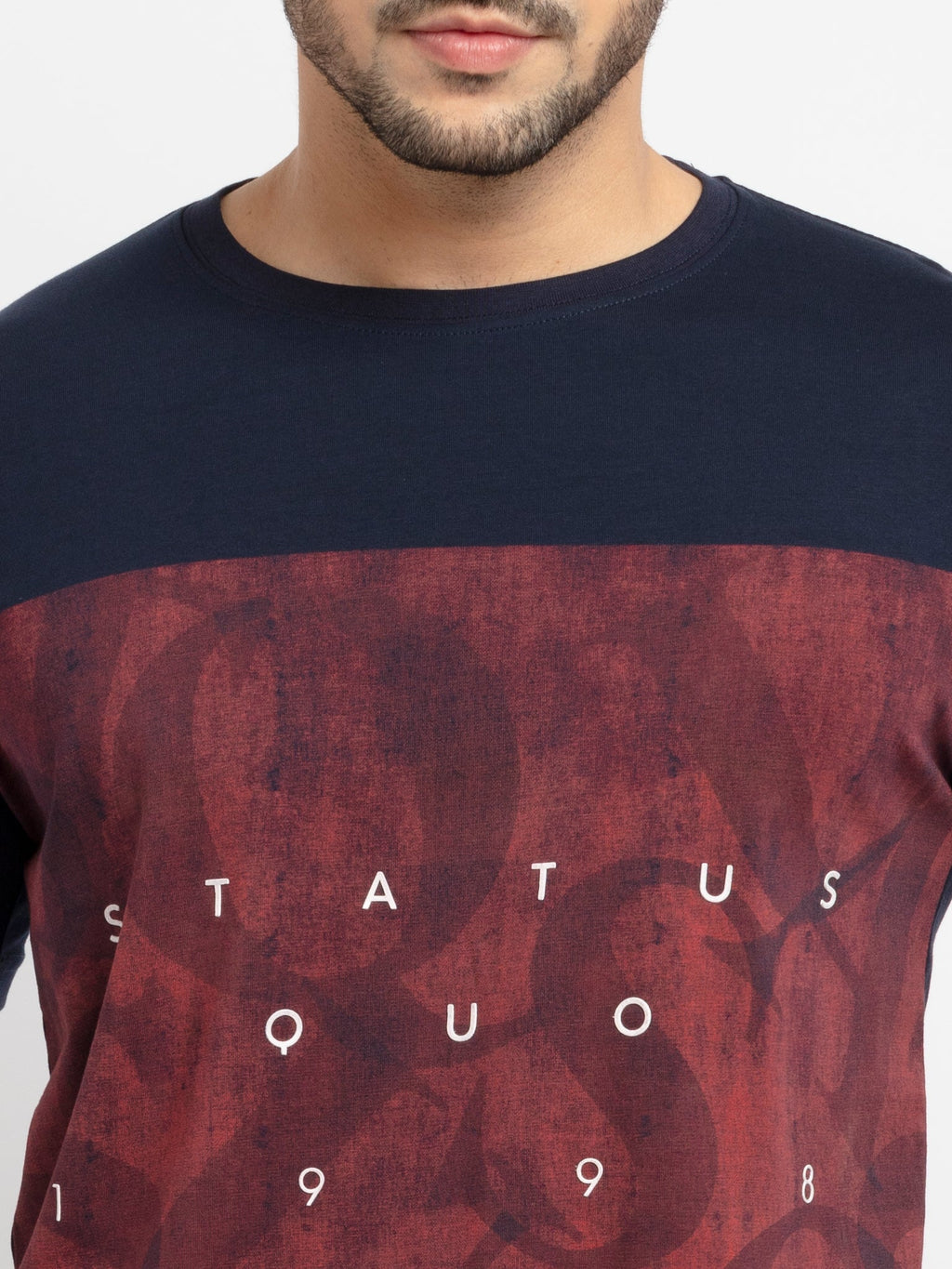 Mens Printed Round Neck T-Shirt