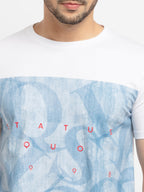 Mens Printed Round Neck T-Shirt