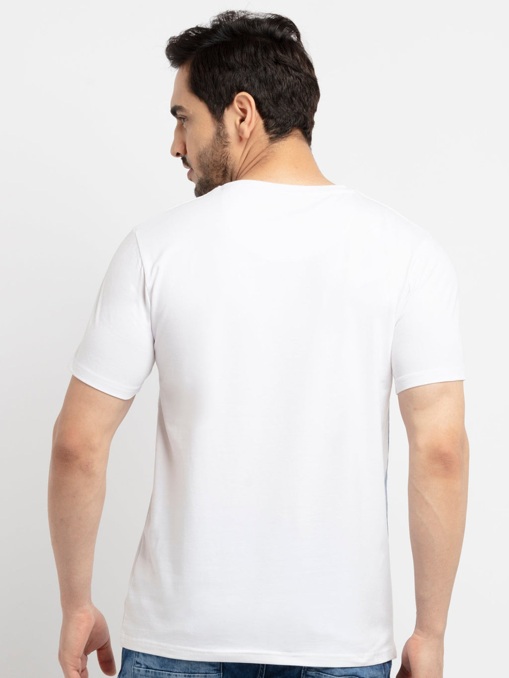 Mens Printed Round Neck T-Shirt