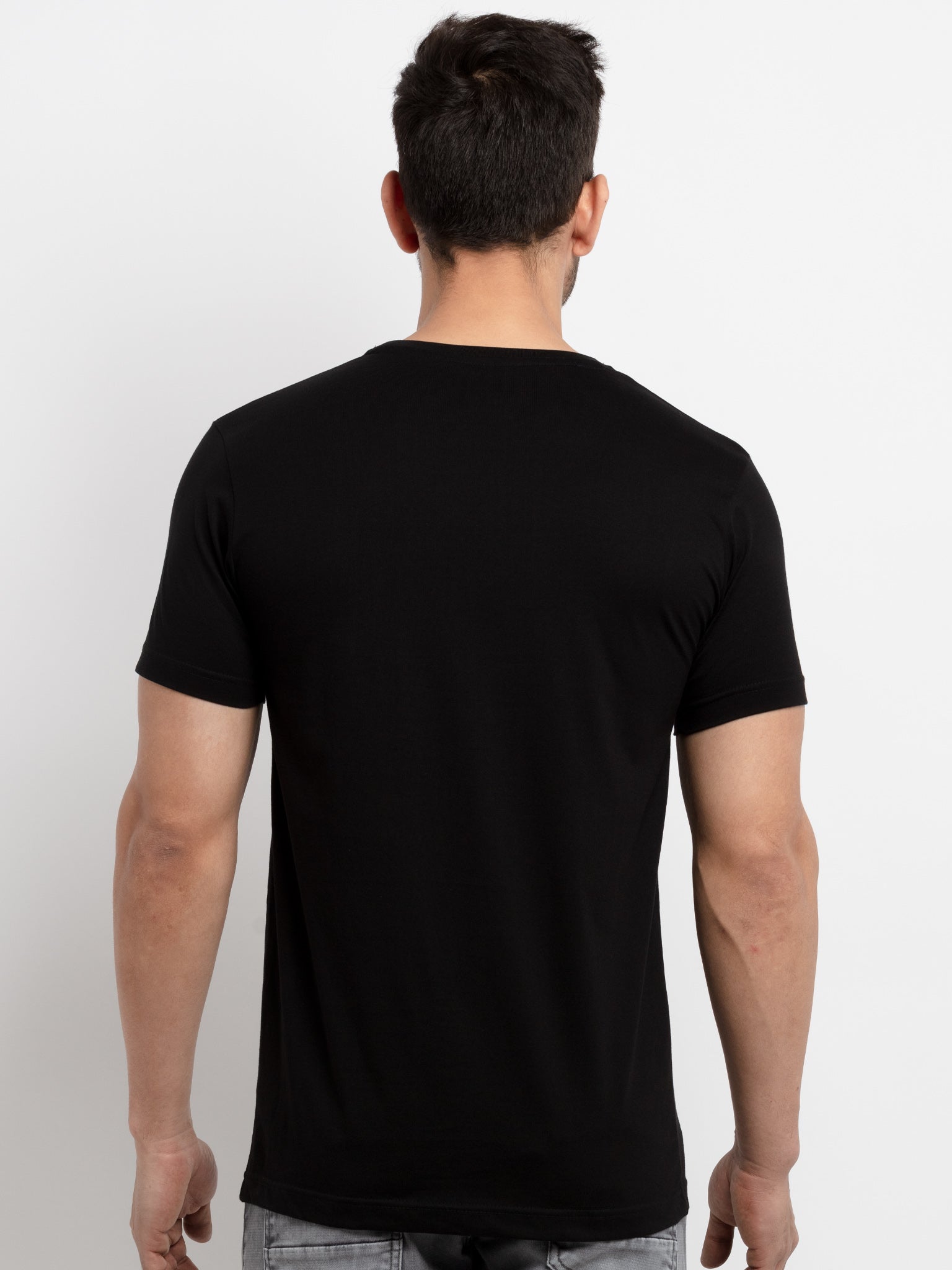 Mens Printed Round Neck T-Shirt