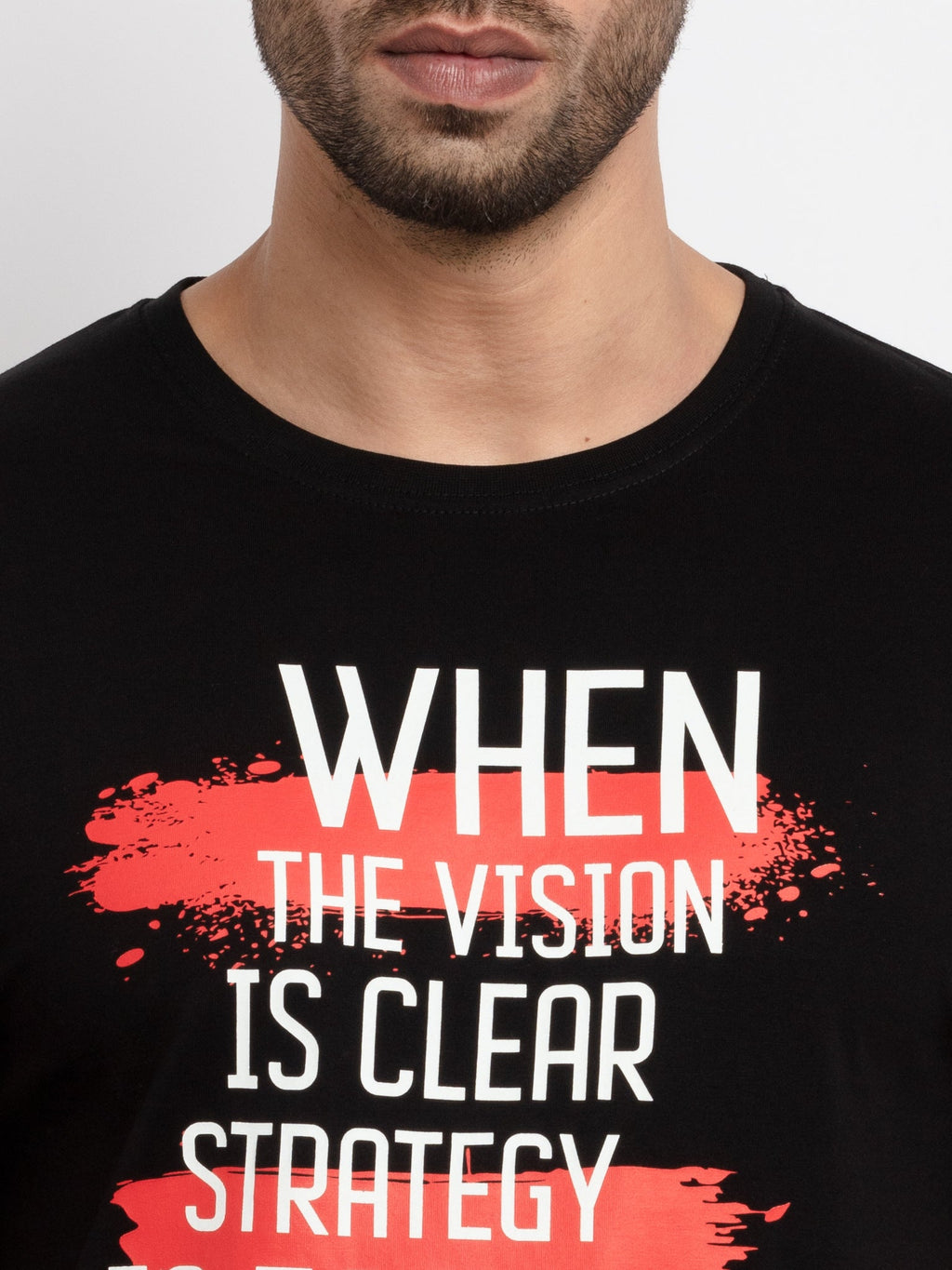 Mens Printed Round Neck T-Shirt