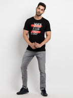 Mens Printed Round Neck T-Shirt