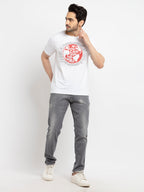 Mens Printed Round Neck T-Shirt