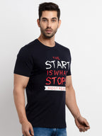 Mens Printed Round Neck T-Shirt