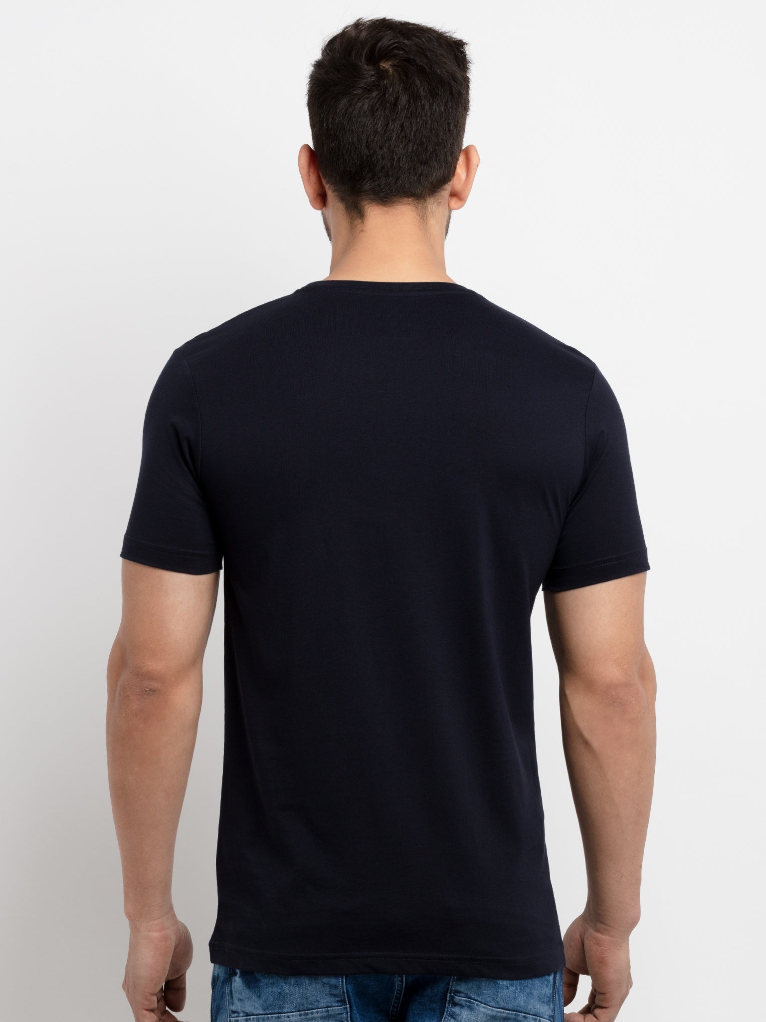 Mens Printed Round Neck T-Shirt