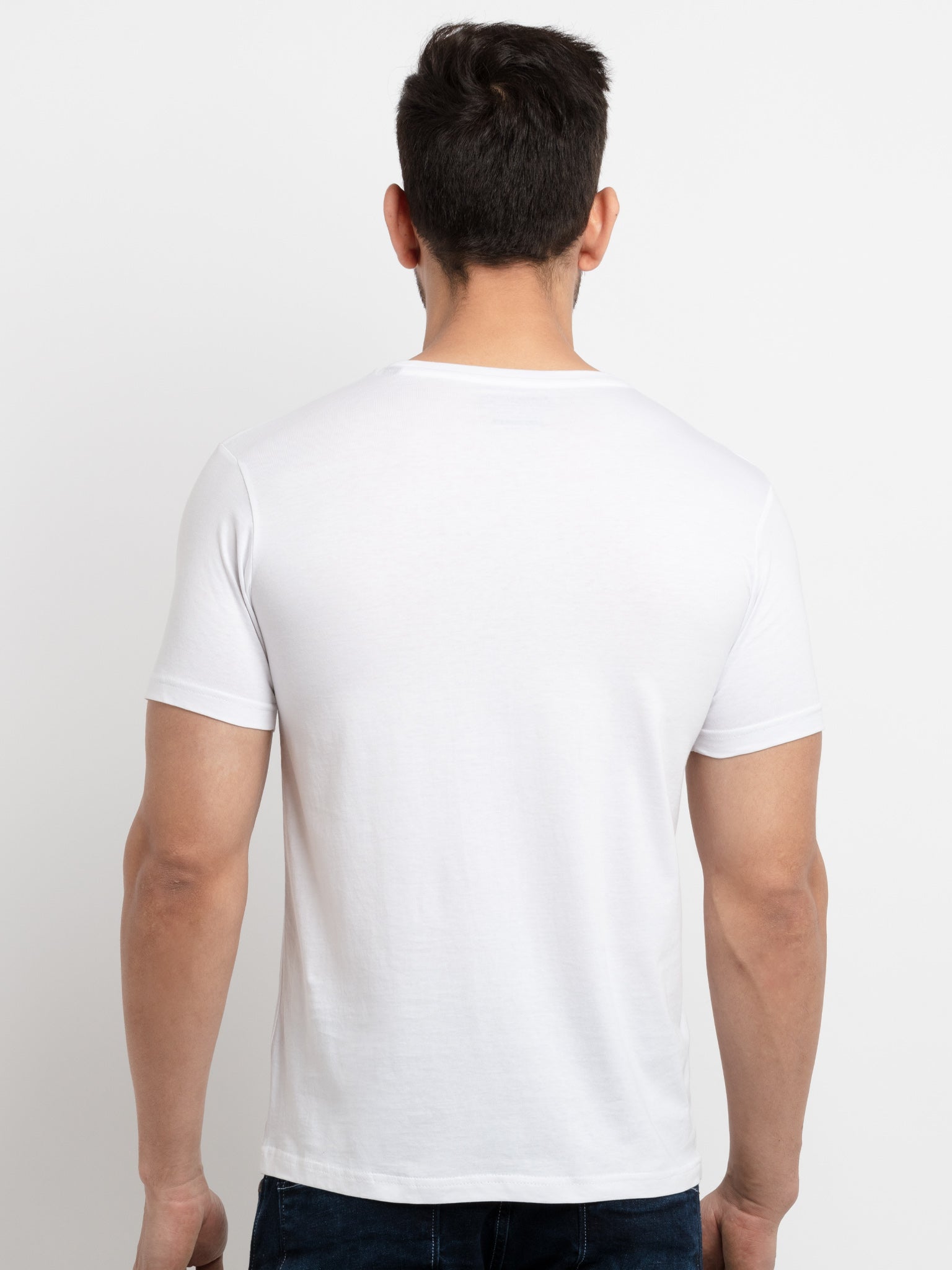Mens Printed Round Neck T-Shirt