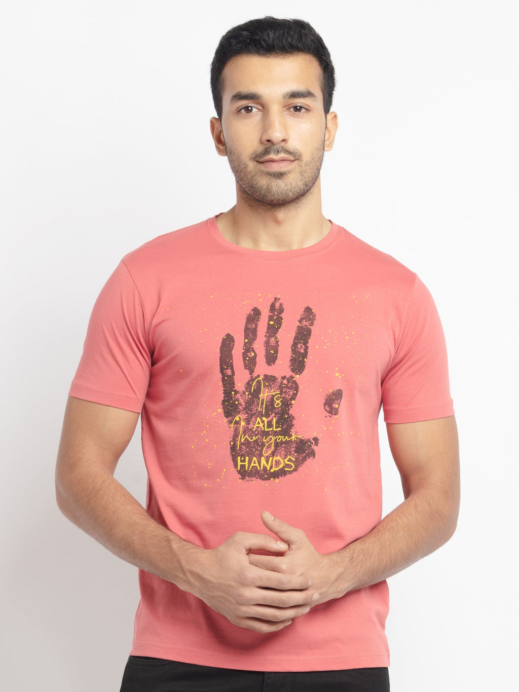 Status Quo |Printed Regular Fit Round Neck T-shirt - S, M, L, XL, XXL