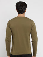 Mens Printed Round Neck Full Sleeves T-Shirt
