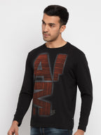 Mens Printed Round Neck T-Shirt