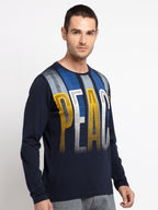 Mens Printed Round Neck T-Shirt