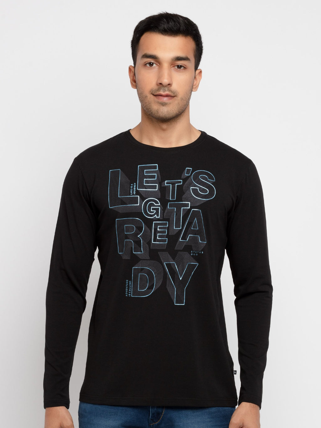 Status Quo |BLACK Round Neck T-Shirt - 3XL, 4XL, 5XL