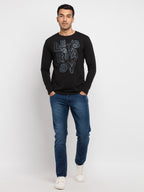 Mens Printed Round Neck T-Shirt