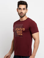Mens Printed Round Neck T-Shirt