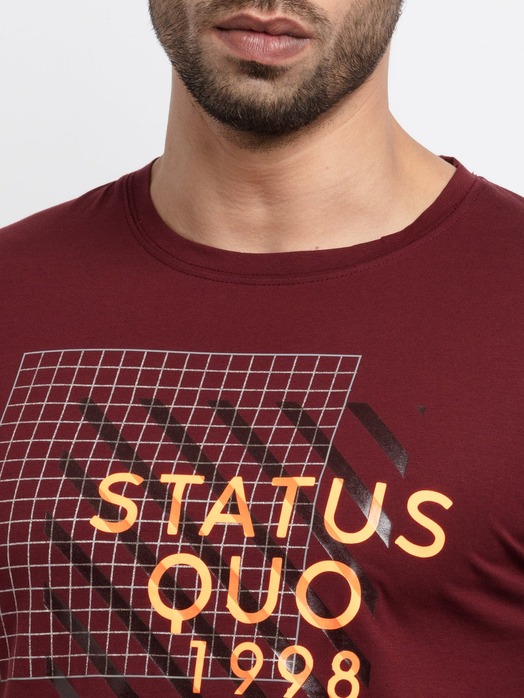 Mens Printed Round Neck T-Shirt